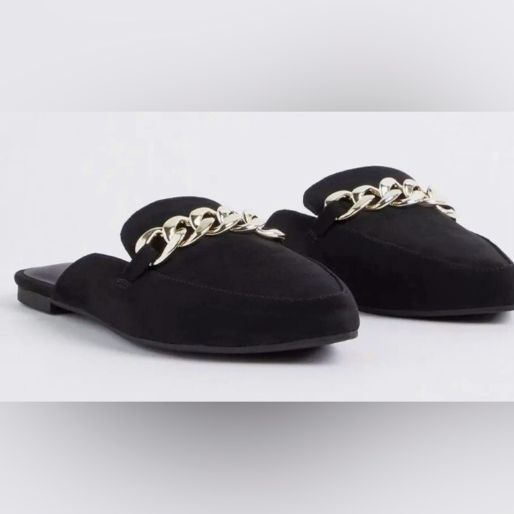 NWT Torrid Black Faux Suede Mule Slip On Size 11